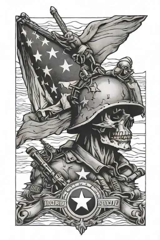 military, patriotic, war Nobody told me - Variation 2