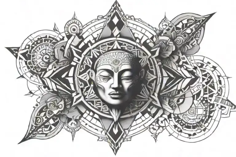 cortisol geometry spirit totem - Variation 2