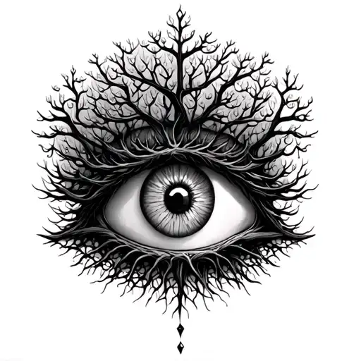 tree of life all seeing eye