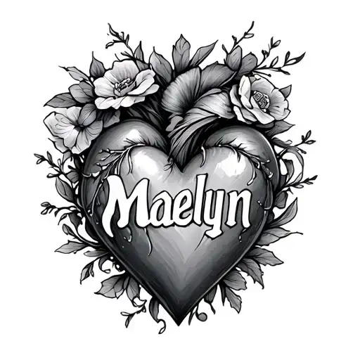 "Maelyn" heart
