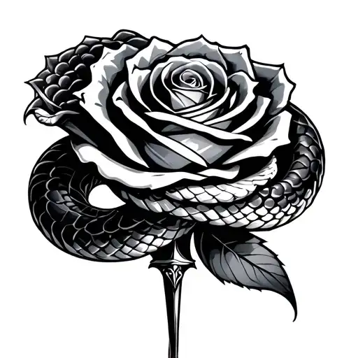 rose dagger snake - Variation 2