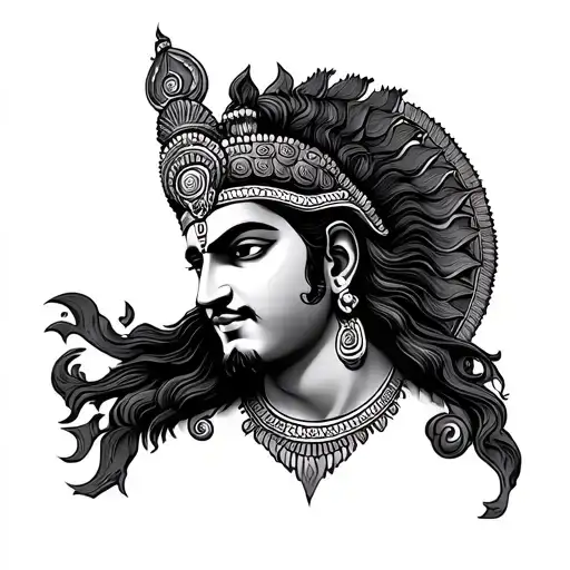 lord vishnu tattoo