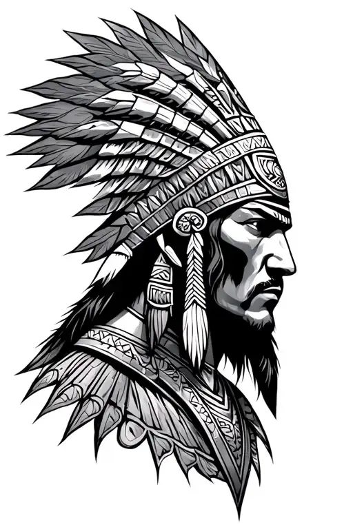 aztec warrior - Variation 2
