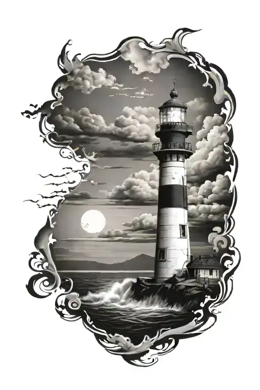 light house ocean realism 