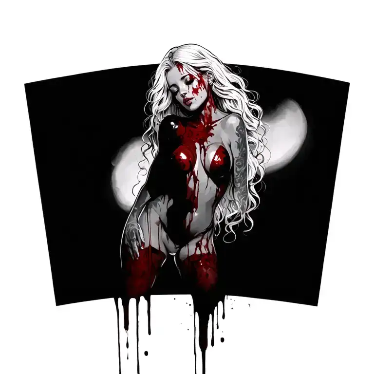 sexy bloody women full body - Variation 3
