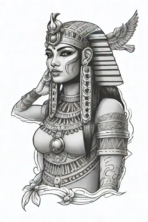 Cleopatra egyptian goddess - Variation 2