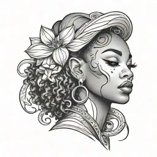 black woman fade - Variation 4