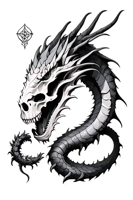 dragon and skull - Variation 2