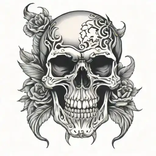 skull wearing - Variation 1