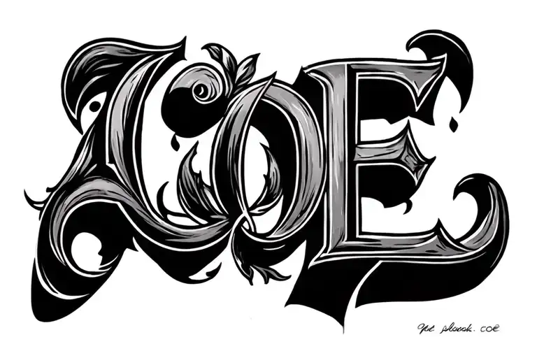 letter COE - Variation 2