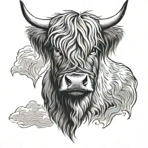 highland cow head