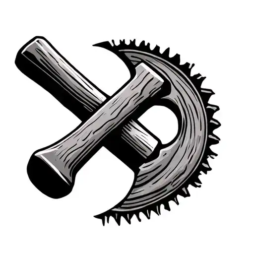 hammer circular blade wood plank - Variation 2