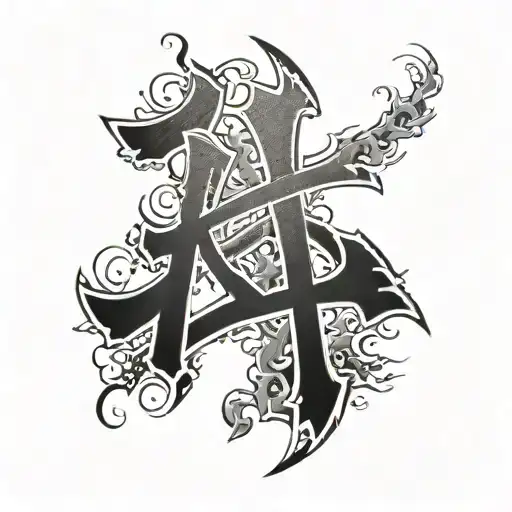 love kanji symbol - Variation 2