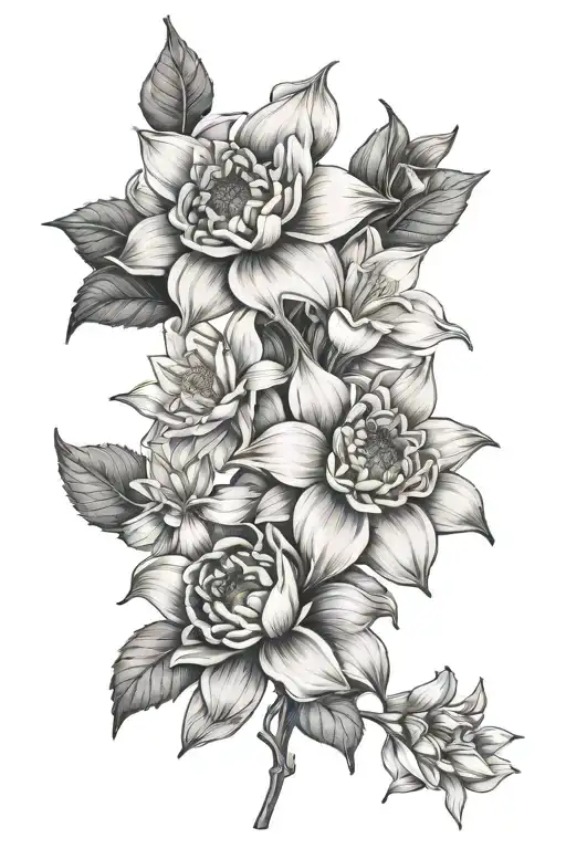 gardenias dahlias sunflower daffodil orchid