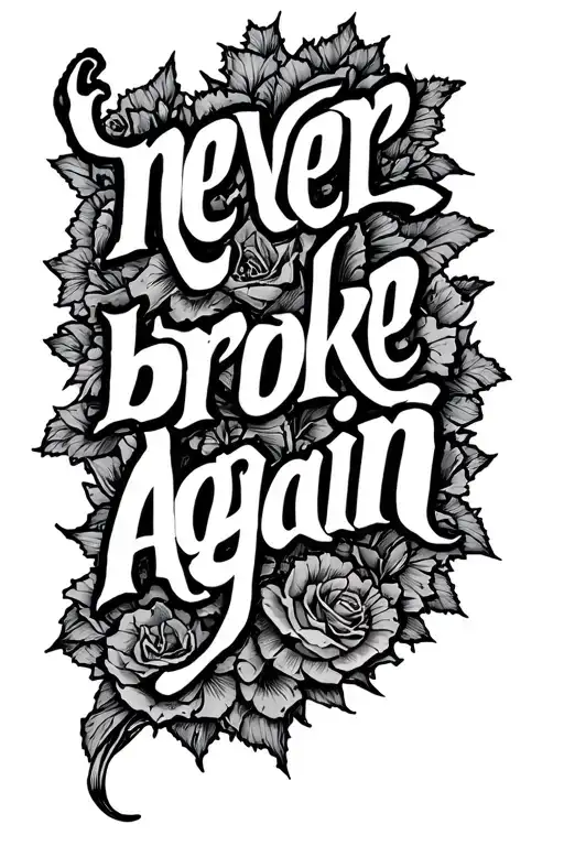 "never broke again." мрак ворон - Variation 2