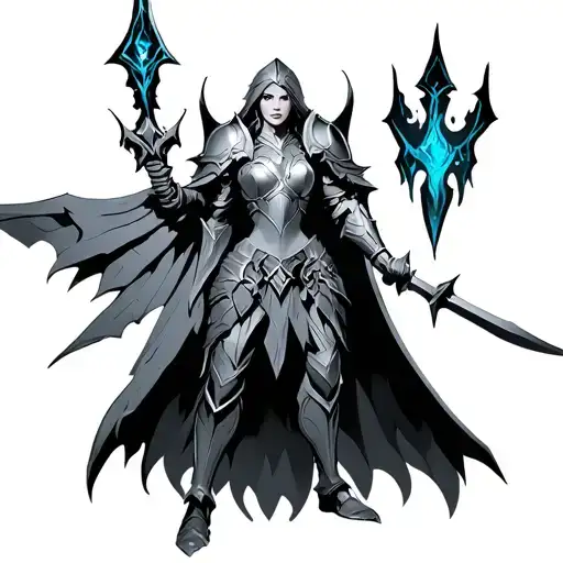 World of Warcraft Female Paladin with Glonz and transmog set from Molten core - Variation 2