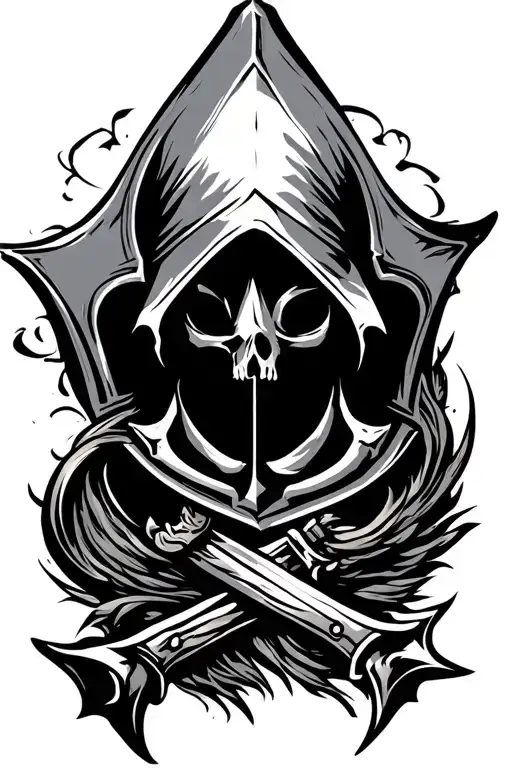 Assassins creed logo with pirate - Variation 2