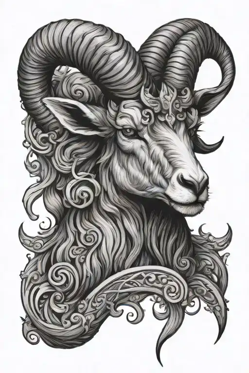 Capricorn Goat - Variation 2