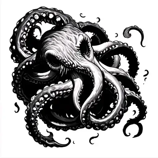 Kraken tentacles emerging - Variation 2