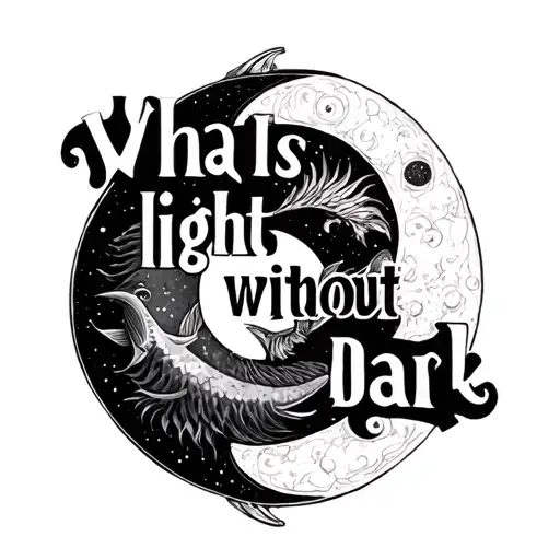 "What is light without dark" Cancer and Pisces sun moon