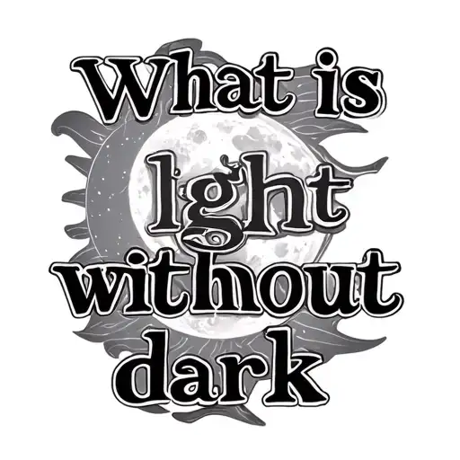 "What is light without dark" Cancer and Pisces sun moon - Variation 2