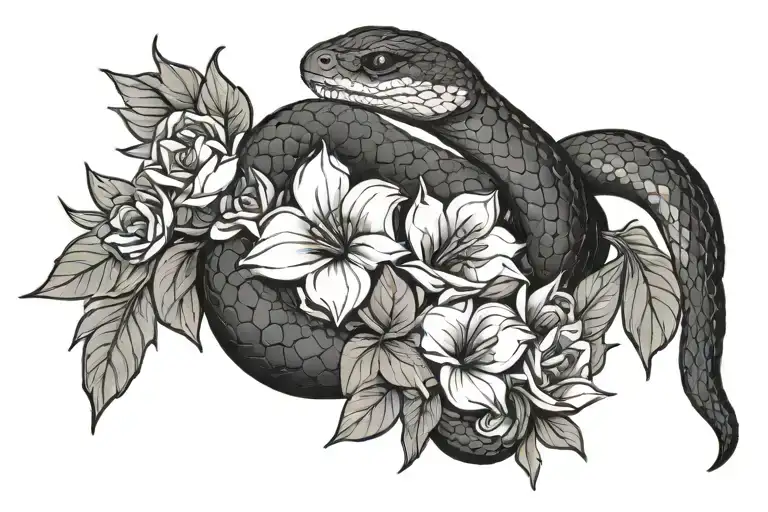 snake flower bouquet