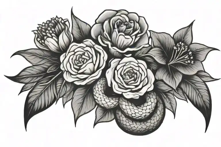 snake flower bouquet - Variation 2