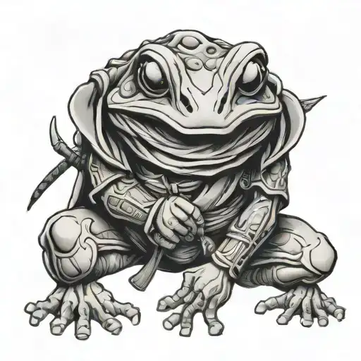kaeru frog samurai - Variation 4