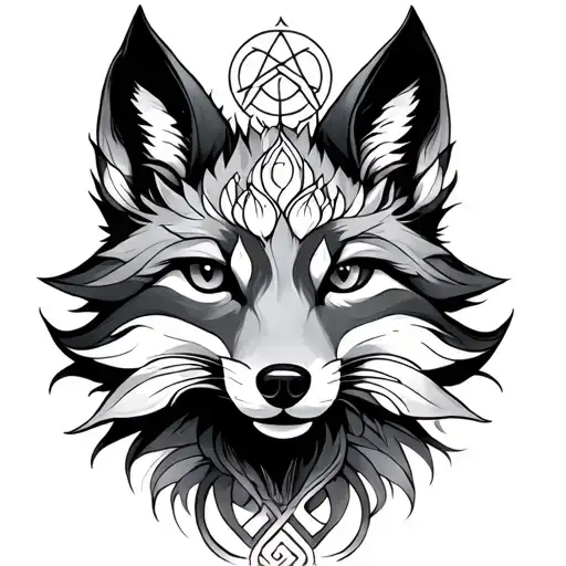 pentacle Fox Lotus - Variation 2