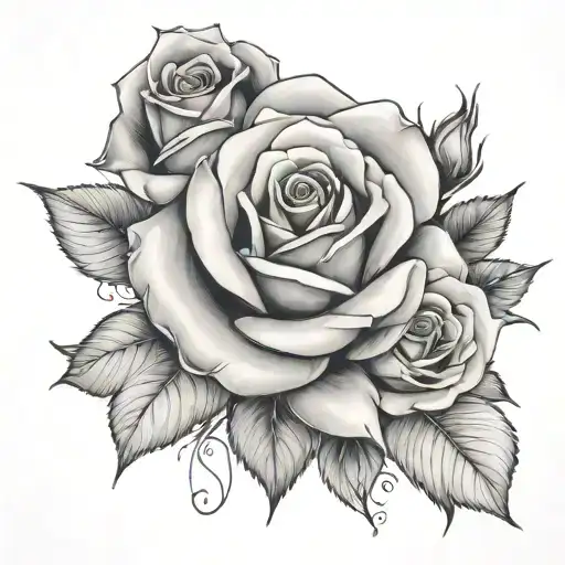Botanical tattoo example 2