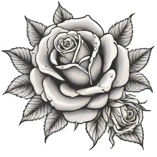 Botanical tattoo example 3