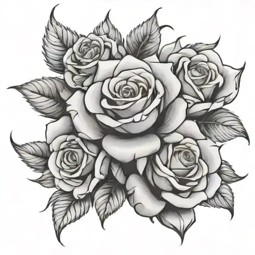 Botanical tattoo example 5