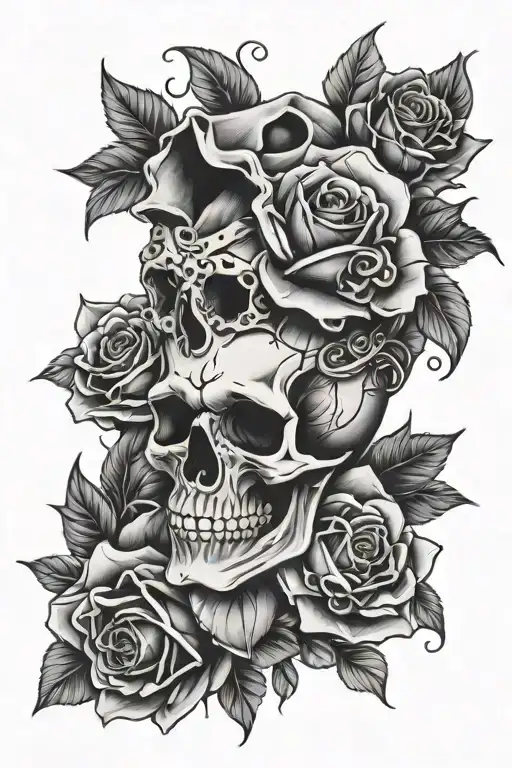 skull and roses - Variation 2