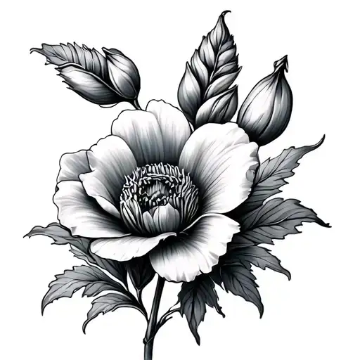 january birth flower - Variation 2