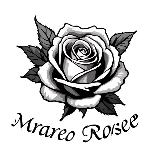 Rose with name - Variation 2