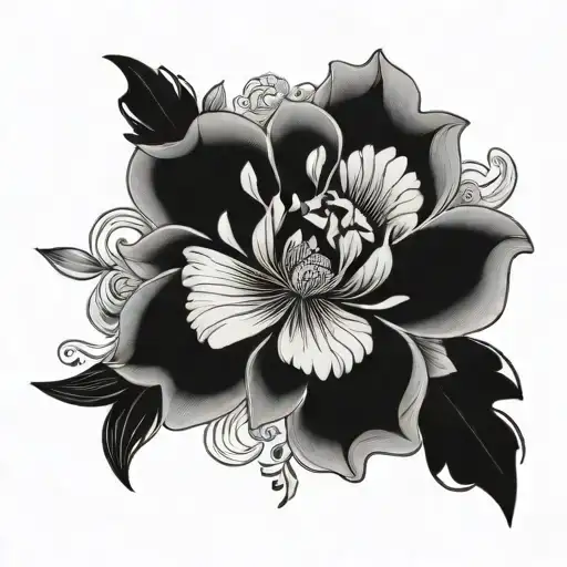 flower surrounded - Variation 2