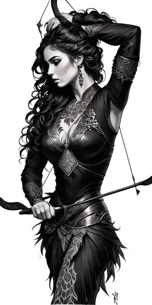 female archer - Variation 4