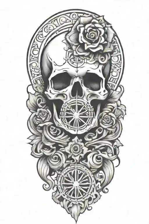 Incorporate an aum symbol, momento mori