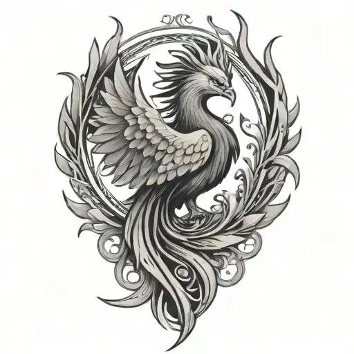 Phoenix tattoo design