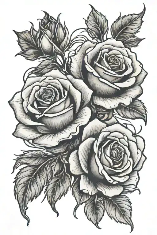 roses intertwined