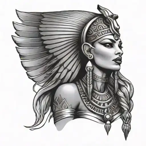 black Egyptian queen - Variation 2