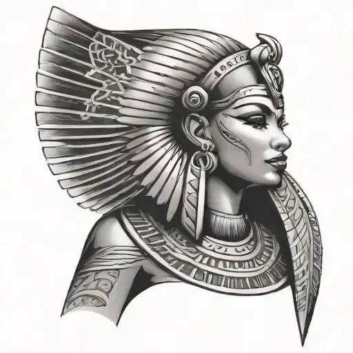 black Egyptian queen - Variation 3