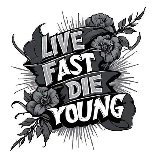 Live Fast Die Young - Variation 2