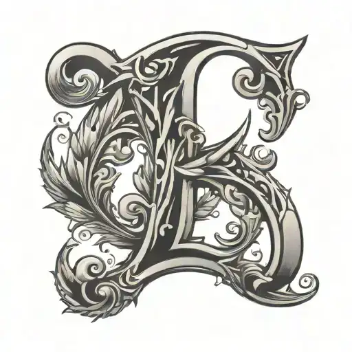 letter R Y J - Variation 4