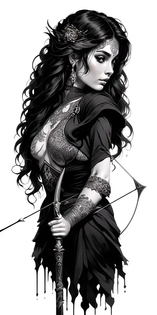 female archer