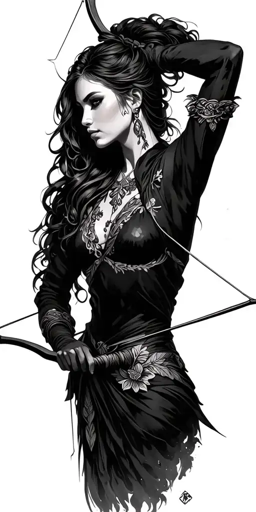 female archer - Variation 2