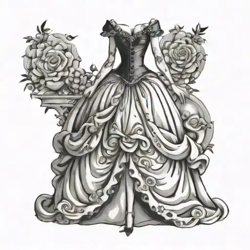 cinderella dress - Variation 3