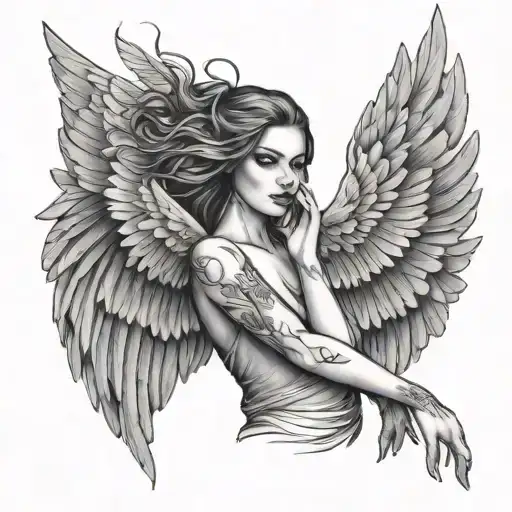 girl with wings - Variation 2