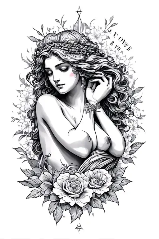 "love and beauty" Aphrodite full body - Variation 2