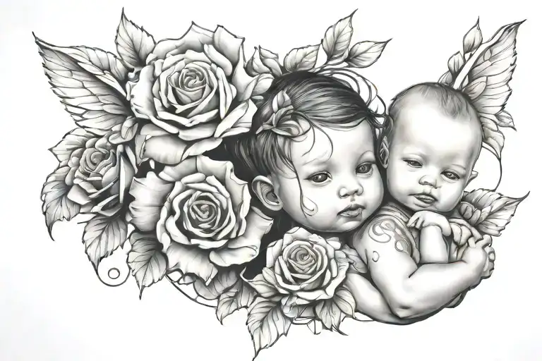 first born baby girl - Variation 2